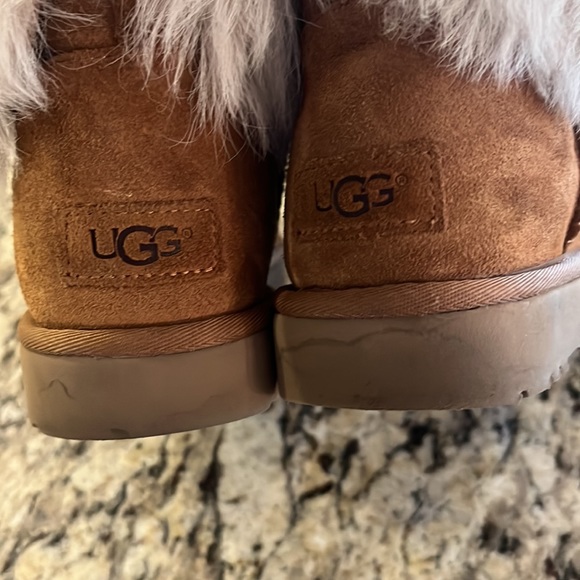UGG Valentina Boot Chestnut 1012388  Crystal Studded Size 8 - Picture 10 of 14